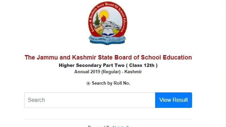  Jammu & Kashmir State Board of Higher Secondary Part-II Exam results